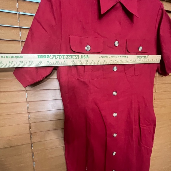 James River Trader maxi button down dress Red size:14 - Picture 5 of 6